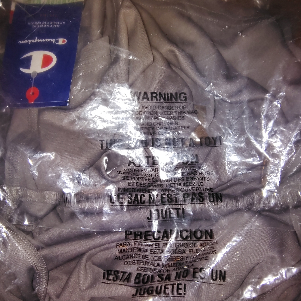 NWT Champion Stone Gray Double Dry Core Tee Still In Original Packaging - Picture 3 of 4